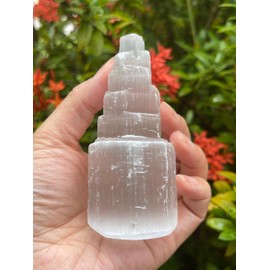 Wholesale 4" Selenite Skyscraper Tower, Selenite Skyscraper, Selenite Point, Gypsum Crystal, Healing Crystals (20 Towers)