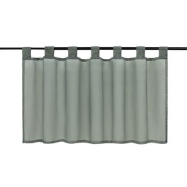 Joyswahl Eva Bistro Net Curtain, Plain Colour, Voile Transparent Curtains, Pack of 1, 60 x 120 cm, Grey