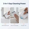 2-in-1 Kitchen Sink Squeegee & Scrub Brush - White