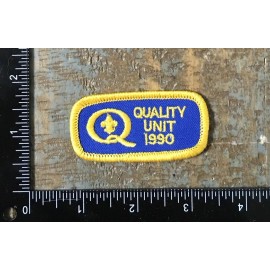 Vintage QUALITY UNIT 1990 Boy Scouts Of America Award Iron-On Patch BSA