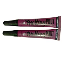 CoverGirl Pack of 2 CoverGirl Melting Pout Gel Liquid Lipstick, Gel-Mate 155