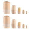iplusmile 2 Pcs Unpainted Russian Nesting Matryoshka Set of 5