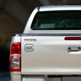 GRITKULTURE Subdued Safe Action Gun Pistol Perfection Vinyl Decal Sticker Bumper Sticker for Car, Truck, Locker, Mailbox, Fridge, Water Bottle, Flask, Laptop, Military Veteran (Subdued Black)