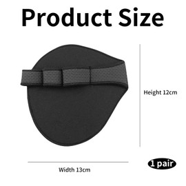 1 Pair Gym Hand Grips, Neoprene Training Grip Pads, Anti-Slip and Sweat-Proof Hand Protectors for Pull-Ups/Fitness/Bodybuilding, Durable Alternative to Workout Gloves