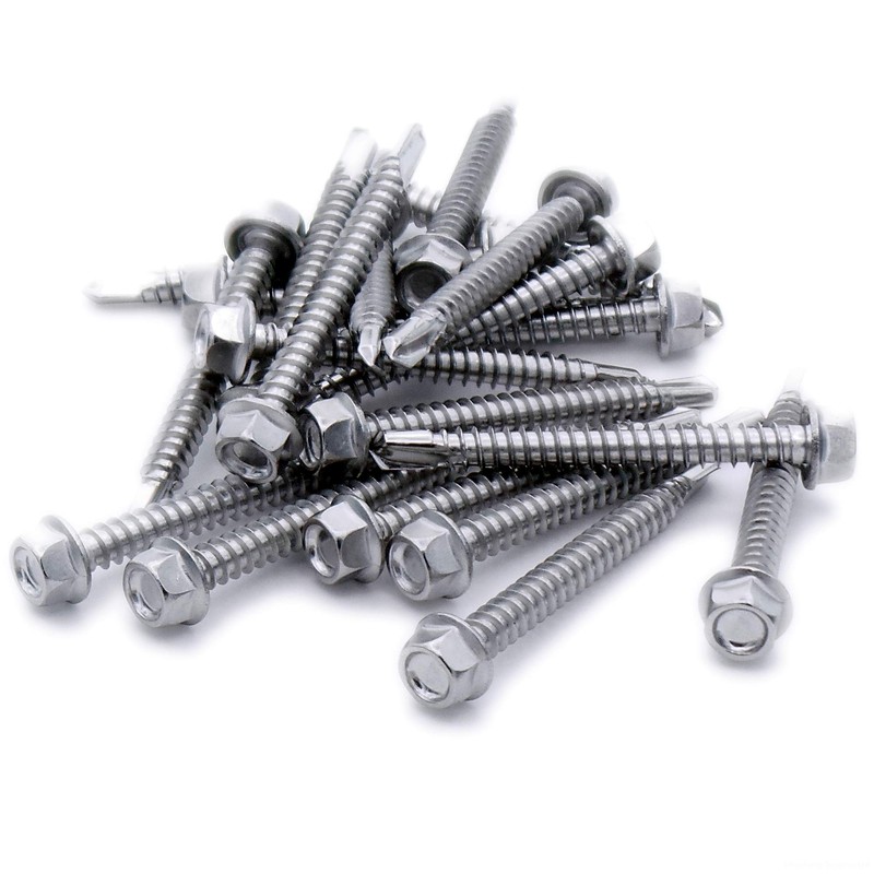 No.14 x 1.5 (6.3mm x 38mm) Hex Self-Drilling Screw (Flanged)