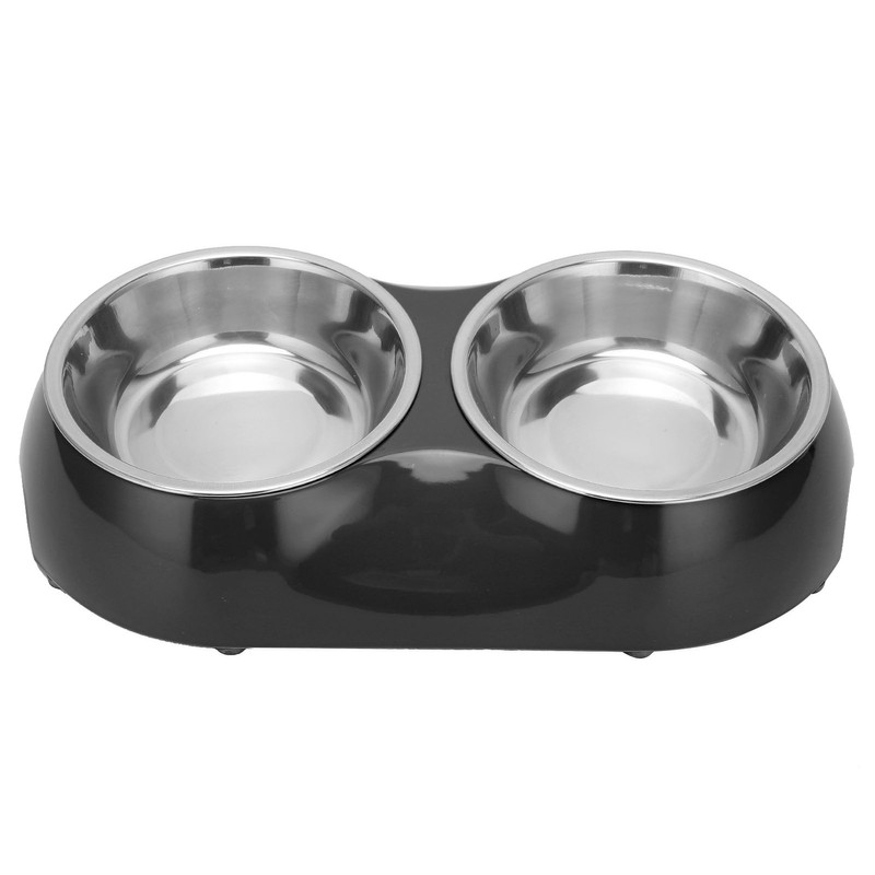 Stainless Steel Nonslip Double Pet Bowls Household Food Water Feeder