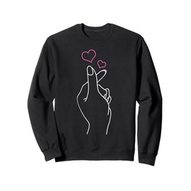 K-Pop Hand Symbol Heart K-Drama Korean Pop Music Fan Gift Sweatshirt