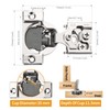 Chibery 20 Pack 1/2" Overlay 3D Soft Close Concealed Hinge