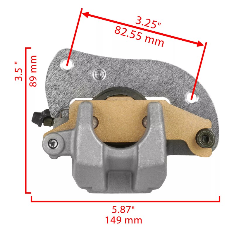 Caltric Front Left Right Brake Caliper for Yamaha Kodiak 700