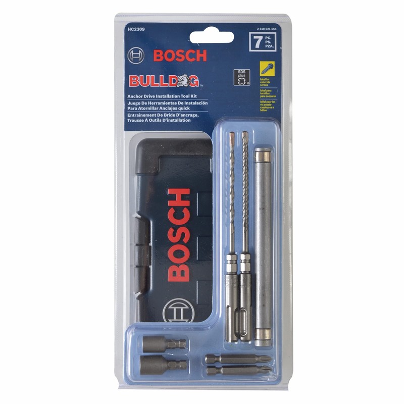 BOSCH HC2309 7-Piece Bulldog SDS-Plus Hex Drive Rotary Hammer Bit