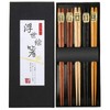 Rpanle Chopsticks, 5 Pairs Japanese Natural Wood Chopsticks, Reusable Chopsticks