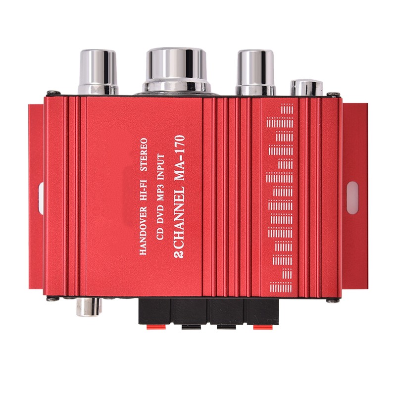 Mini 12V 2 Channel HiFi Stereo Bass Audio Power Amplifier