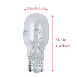 DGBRSM 10PCS 12 Volt 18 Watt Low Voltage T5 Landscape Light Bulb Low Voltage Landscape Light Bulbs Incandescent Landscape Light Bulbs RV and Cabinet Lighting