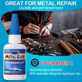 Super Glue for Metal Repair, 30g Adhesive Glue for Stainless Steel Repair, Super Instant Glue Used for Bonding Between Metals, and Other Materials, Aluminum Alloy, Metal Tube, Liquid Weld for Metal