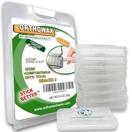 Orthowax - Cera de ortodoncia para usuarios de aparatos ortopédicos, se adhiere mejor que los competidores