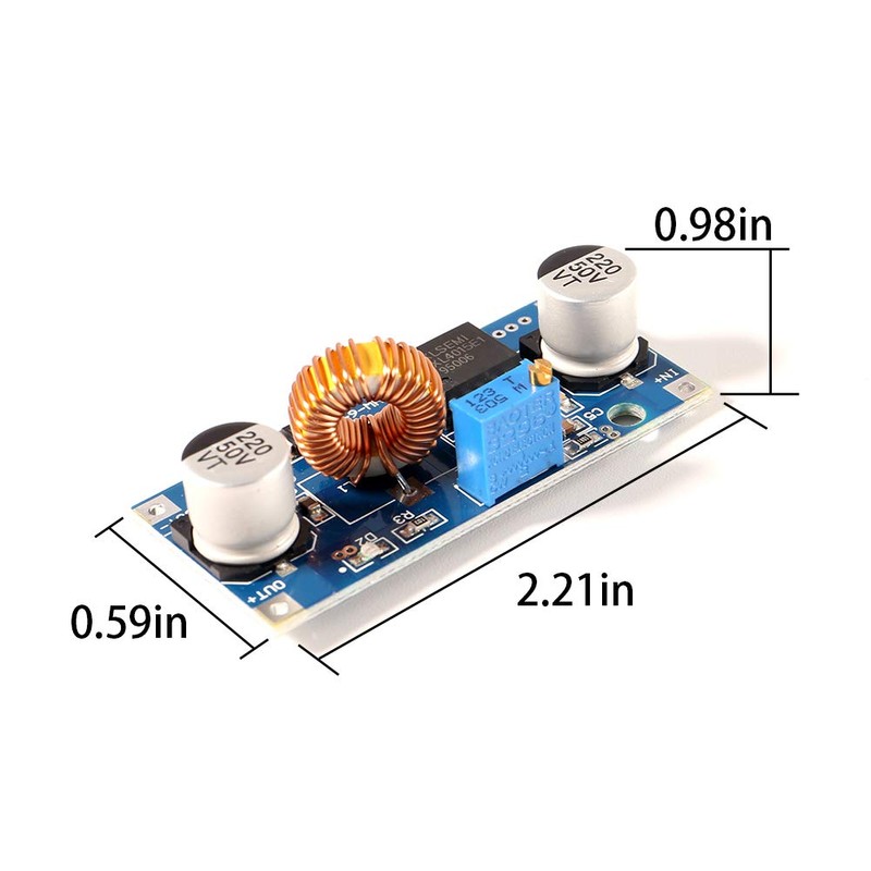 6pcs XL4015 DC-DC Buck Converter Step Down Module 4~38V to