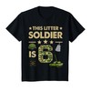 Kids 6 Year Old Soldier Tshirt Birthday Boy 6th Birthday