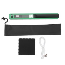Portable Handheld Document Scanner 900 DPI Resolution Modes Easy to Use, Multiple File Formats Supported, Wide Application, Good Compatibility (Green)