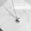 Sterling Silver Heart Necklace for Women, Mom Birthday Gift Necklace,
