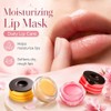 Strawberry & Honey Lip Mask Set with Applicator Brush, Vitamin