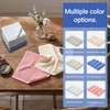 Blue White Stripe Hand Towels 4 Pack, 14.6x14.6 Inch Cotton