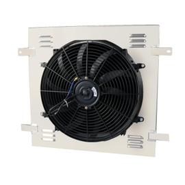 RADREPLA CU2957 Radiator Electric Fan Shroud Relay for 2007-2018 Jeep Wrangler JK 3.6L/3.8L V6 1 X 16 Fan 2008 2009 2010 2011 2012 2013 2014 2015 2016 2017 07 08 09 10 11 12 13 14 15 16 17 18