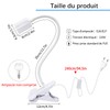 Clamp Light E27 with Clamp 360° Gooseneck Flexible Adjustable 35cm