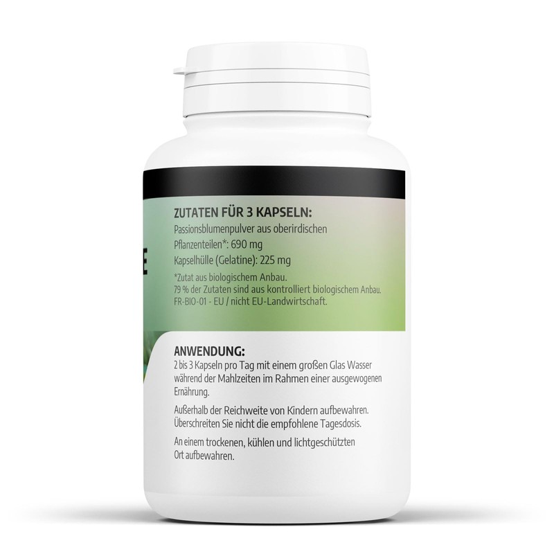 Organic Passion Flower - 230 mg - 200 Capsules