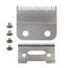Ceramic Cutting Blades Fit for Wahl Clipper Blades Replacement, 2Hole
