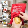 4-Pack Baked Potato Microwave Bag - Reusable Pouch and Potato