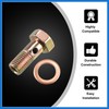 VekAuto 2 Set Banjo Bolt Brake Fitting Adapter M8x1.25 Thread