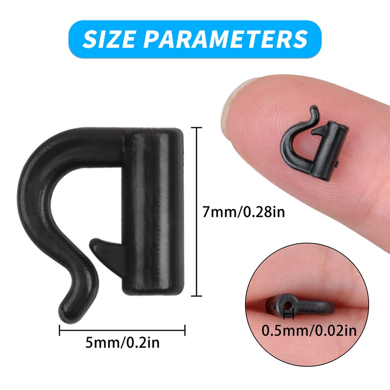 200pcs Quick Change Spinner Clevis Easy Spin Fishing Clevis Plastic