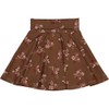 müsli Girls' Flora Skirt, Bark/Cabernet/Nightingale