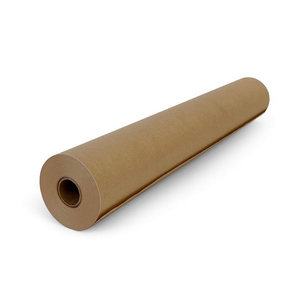 IDL Packaging Brown Kraft Paper Roll 18" x 180 feet (2160 inches) (Pack of 1) - Perfect Paper for Packing - Kraft Wrapping Paper for Moving - Floor Masking Paper - 100% Recycled Paper