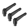 sourcing map 3pcs M8 Handle Adjustable Clamping Lever Ratchet Socket