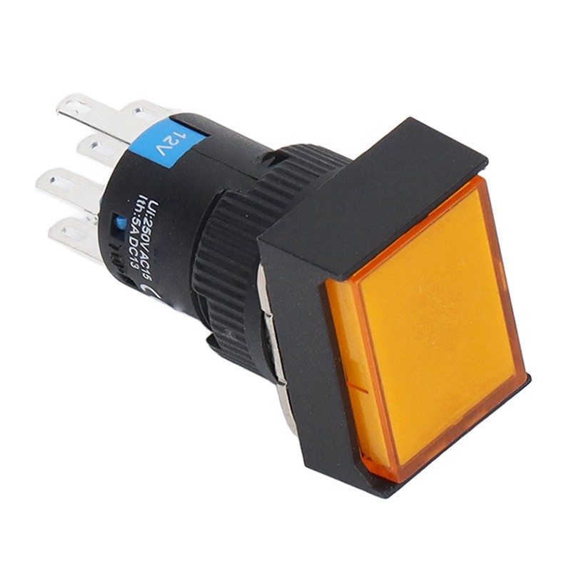 25PCS Button Switch with Control Light Electric Push Switch for