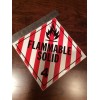 J.J Inc (1)  Flammable Solid 4 Vinyl Sticker-10-3/4