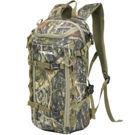 HUNTPAL Hunting Backpack, Waterproof Camo Hunting Day Pack with Storage Pockets, Long-Lasting Large Capacity Backpack for Rifle Shotgun Bow Gun