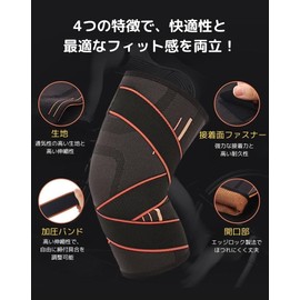 Knee Supporter, Set of 2, Sports, Compression Band, For Both Left and Right Use, Unisex, Knee Joints, Knee Support, Sports, Exercise, Climbing, Knee Fixation, Breathable, Supporter Belt, For Elderly