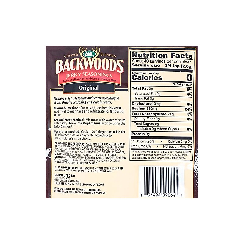LEM Backwoods Original Jerky Seasoning, 5 Lbs.