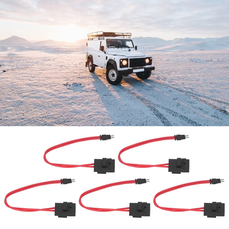 5Pcs Car Fuse Holder Connector Mini Heavy Duty Wire Extension
