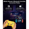 8Bitdo Ultimate 2 Bluetooth Controller (TMR Joystick Update), RGB Fire