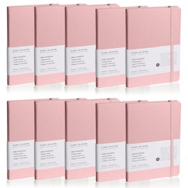 EMOMAS Lined Journal Notebook, 10Pack(Pink), 160 Pages, Medium 5.7 inches x 8 inches - 100 gsm Thick Paper, Hardcover