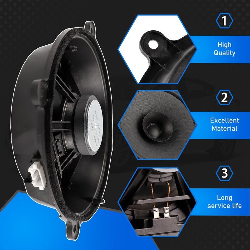 YzusGomumu BHN9-66-960 Front Door Speaker Compatible with 2014-2018 Mazda 3