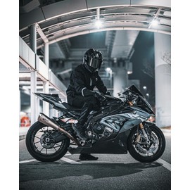 IRON JIA'S Motorcycle Jacket with CE Armor, Motorbike Riding Protective Gear with Removable Liner Black XL