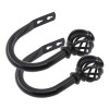 Ulifestar 2 Pack Curtain Holdbacks,U Shaped Wall Mounted Curtain Tieback