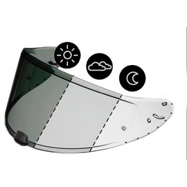 HJ-31 Shield Photochromic Replacement Visor for i10 and i70 Motorcycle Helmets (Clear/Smoke)