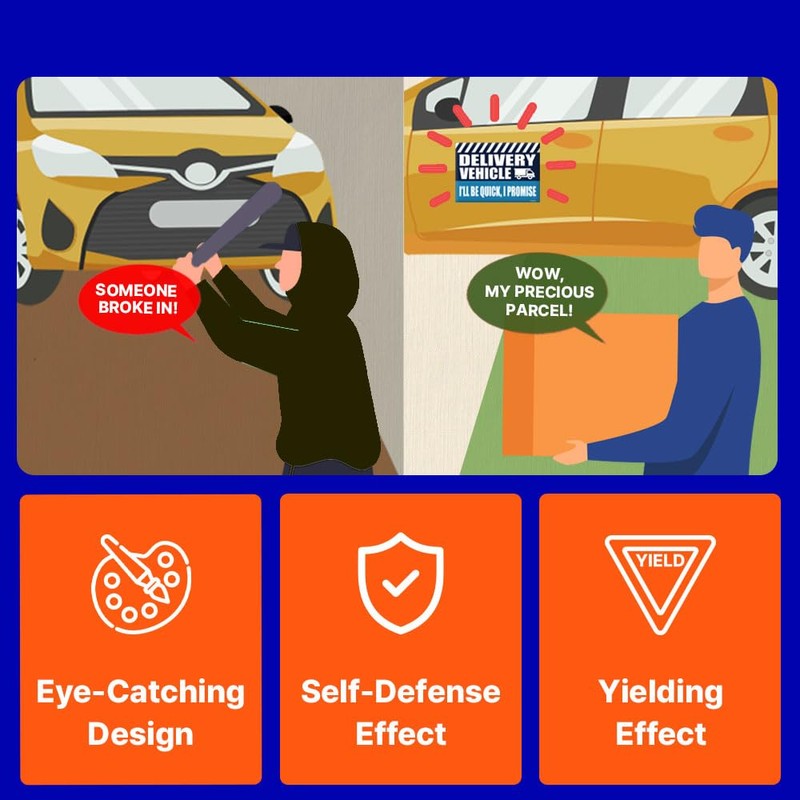 GEEKBEAR - Imán de vehículo de entrega (juego de 3)