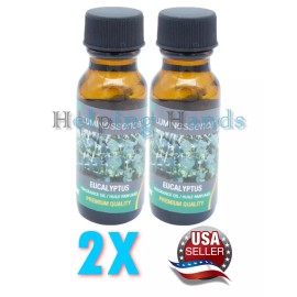 Luminessence "Eucalyptus" Scented Fragrance Oil 0.5 oz Bottles - Lot OF 2