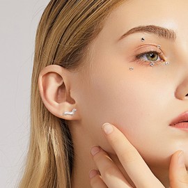 Dachshund Earrings Sterling Silver Created Opal Weiner Dog Earrings Dachshund Jewelry Dog Gifts for Women, sterling silver, no gemstone